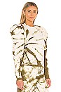 view 2 of 4 Harlan Pullover in Olive Tie Dye