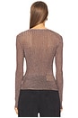 view 3 of 5 Vianca Long Sleeve Knit Pullover in Pewter