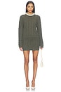 view 5 of 5 Marlie Cropped Knit Pullover With Embellishment in Militaire