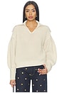 view 1 of 5 Lila Wool Knit Pullover in Cloud