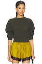 view 1 of 4 Ronan Knit Pullover in Militaire