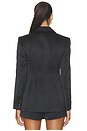 view 5 of 5 Soline Satin Blazer in Noir