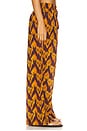 view 3 of 6 CALÇA SAÍDA DE PRAIA WIDE LEG AZRA in Terra