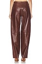view 5 of 6 Keiran Leather Pant in Cognac