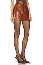 view 2 of 6 Luna Leather Mini Skirt in Wenge