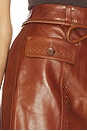 view 6 of 6 Luna Leather Mini Skirt in Wenge