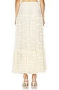 view 4 of 6 Vera Lace High Waist Maxi Skirt in Pearl