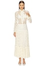 view 5 of 6 Vera Lace High Waist Maxi Skirt in Pearl
