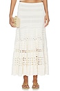 view 1 of 6 Annisa Eyelet Knit Skirt in Cowrie
