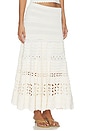 view 2 of 6 Annisa Eyelet Knit Skirt in Cowrie