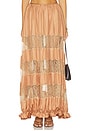 view 1 of 6 FALDA MIDI DE SEDA CHANTAL in Macaroon