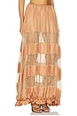 view 2 of 6 FALDA MIDI DE SEDA CHANTAL in Macaroon