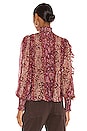 view 3 of 5 Elita Blouse in Claret Patchwork