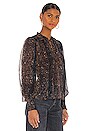 view 2 of 4 Anita Blouse in Midnight Python