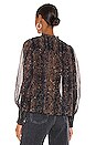 view 3 of 4 Anita Blouse in Midnight Python