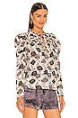 view 3 of 5 Bevin Blouse in Gardenia Floral