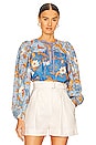 view 2 of 5 Joanie Blouse in Lapis