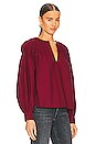 view 2 of 4 Ora Blouse in Bordeaux