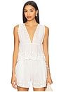 view 1 of 4 Anya Plunge V Neck Top Coverup in Pristine