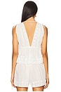 view 3 of 4 Anya Plunge V Neck Top Coverup in Pristine