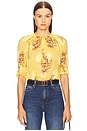view 1 of 4 Pippa Short Sleeve Blouse in Soleil