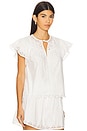 view 2 of 4 Effie Flutter Sleeve Top in Pristine