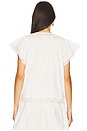 view 3 of 4 Effie Flutter Sleeve Top in Pristine