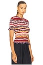 view 2 of 5 Miya Short Sleeve Knit Top in Prism