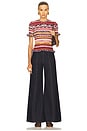 view 4 of 5 Miya Short Sleeve Knit Top in Prism