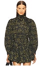 view 1 of 4 Giorgia Neck Tie Blouse in Desert Jasper