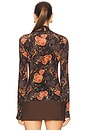 view 3 of 4 Aurelia Turtleneck Top in Night Lily