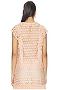 view 3 of 4 Daevy Lace Short Sleeve Top in Blush
