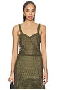 view 1 of 4 Francoise Lace Tank Top in Pine