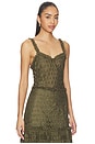 view 2 of 4 Francoise Lace Tank Top in Pine
