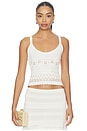 view 1 of 5 Esme Eyelet Knit Camisole in Cowrie