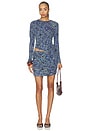 view 4 of 5 Nova Ruched Jersey Top in Lapis