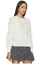 view 2 of 4 Marlowe Long Sleeve Cotton Top in Pristine