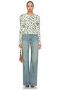 view 5 of 4 Neema Draped Jersey Top in Pearl Floral