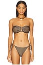 view 2 of 6 Santorini Scalloped Bikini Top in Helios