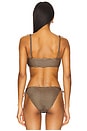 view 4 of 6 Santorini Scalloped Bikini Top in Helios