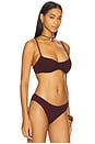 view 2 of 4 Naomi Ruched Bikini Top in Cassis