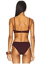 view 3 of 4 Naomi Ruched Bikini Top in Cassis