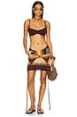 view 4 of 4 Naomi Ruched Bikini Top in Cassis