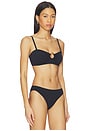 view 3 of 5 HAUT DE MAILLOT DE BAIN CORFU in Noir