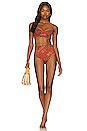 view 4 of 4 Zahara Bikini Bottom in Clementine