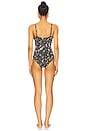 view 3 of 3 Dalila Ruched Maillot One Piece Swimsuit in Midnight Bloom