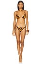 view 4 of 4 Zoe Beaded String Bikini Bottom in Terra