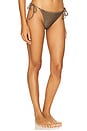 view 2 of 5 Maria Scalloped String Bikini Bottom in Helios