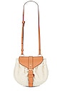 view 5 of 7 Paloma Ruched Crossbody in Cream Boucle