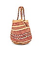 view 3 of 4 Marta Small Basket Tote in Crimson Stripe